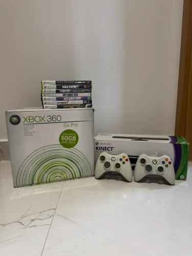 Microsoft Xbox360 Go Pro Branco + Kinect + Jogos