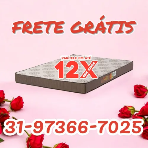 COLCHÃO CASAL D33 100% ESPUMA!!!! 12 X SEM JUROS/ ENTREGA GRÁTIS 