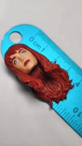Marvel Legends - cabeça ruiva ideal p/ custom boneco GIJOE / G.I.JOE / Mary Jane / Spider