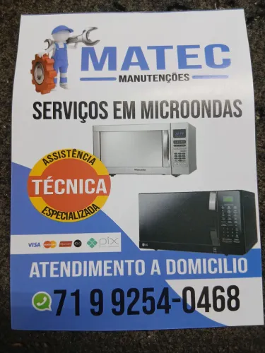 Conserto em microondas de todas as marcas 