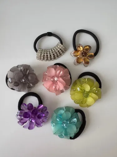 Kit com 7 Xuxinhas de Cabelo 