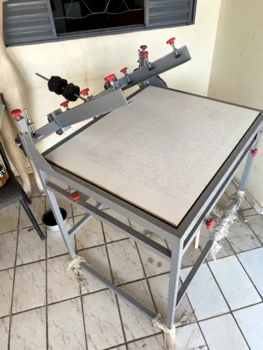 Impressora Plana à Vácuo para Serigrafia 70x50 cm - Semi Nova
