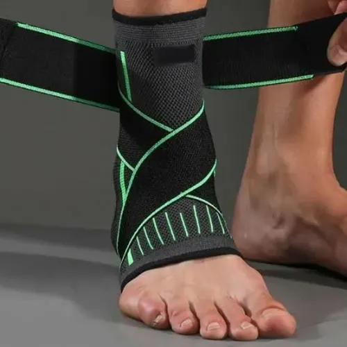 Tornozeleira de Compressão para Esportes com Suporte Ajustável
