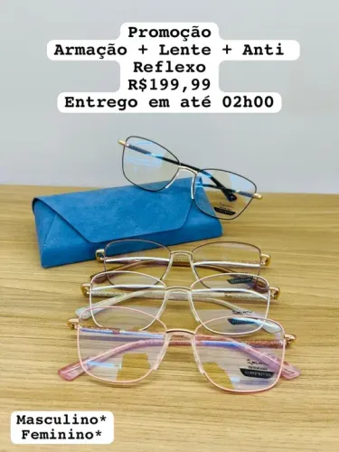 Promoção em Armações e Lente com AntiReflexo