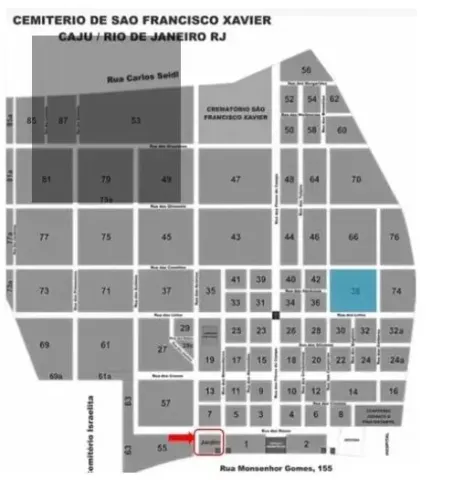 Jazigo Perpetuo Cemiterio CAJU - RJ