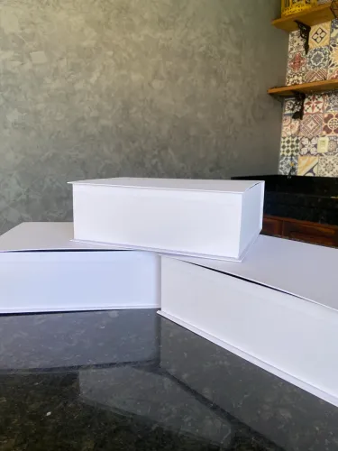 Caixa Cartonada Branca - 6 unidades