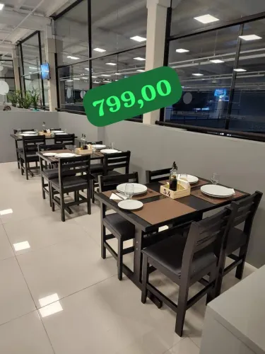 Mesas e Cadeiras para Restaurante Pizzaria e Lanchonetes 