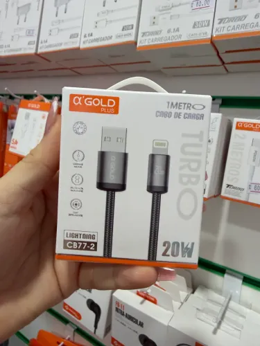 Cabo USB para iPhone reforçado de alta qualidade 