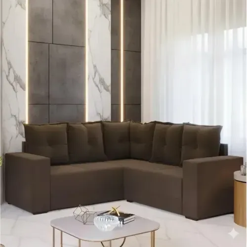 Sofa de canto marrom (PRODUTO NOVO NO ESTOQUE)