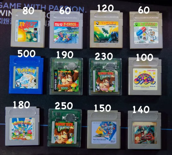 Lote de jogos de Gameboy