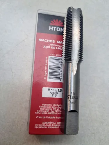Macho manual d rosca 16mm