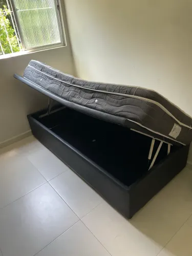 Cama Box Baú + Colchão Ortobom