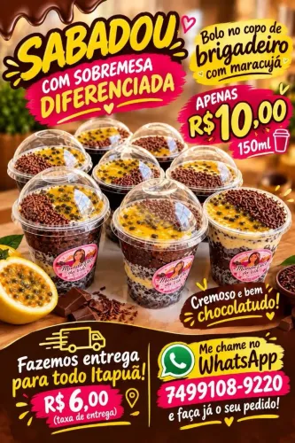 Temos sobremesas 