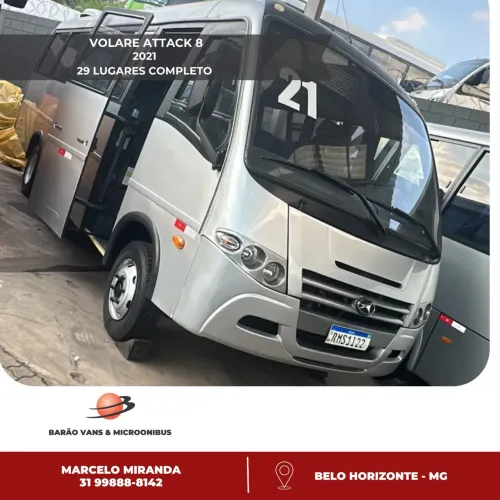 Volare Attack 8 2021 29 lugares completo Escolar Fretamento Empresa