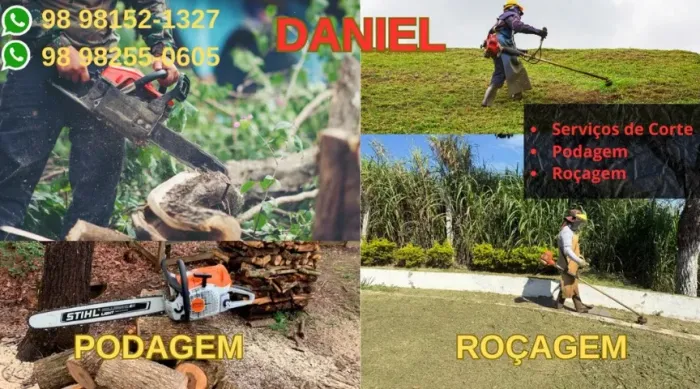 SERVIÇOS DE PODAGEM, ROÇAGEM E CORTE DE ÁRVORES