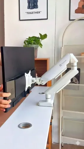 Suporte Articulado Zinnia Nimbo 110 Pistão a Gás Monitor/TV 13 a 32 | Setup Gamer 