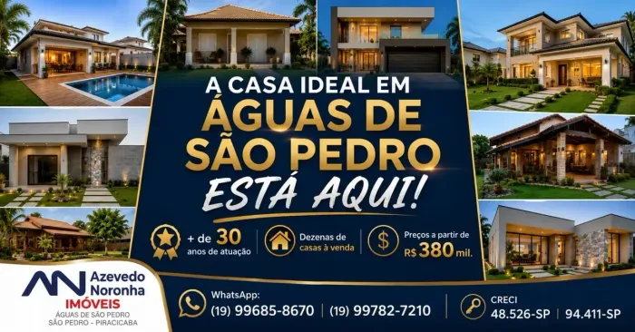 Vendo casa em Águas de São Pedro