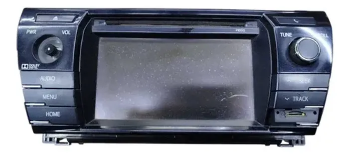 Central Multimidia Radio Corolla 2015 2016 2017 2019 Detalhe Preto
