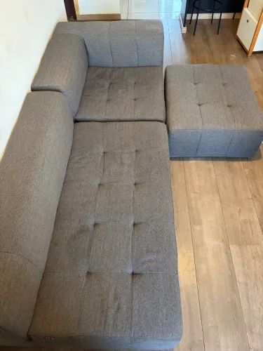 Sofá modular cinza