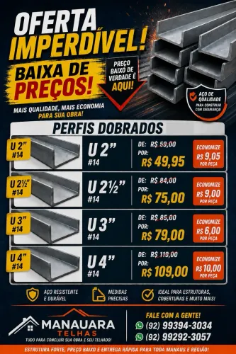 TELHAS GALVALUMES ORIGINAIS 