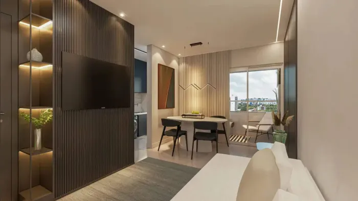 Apartamento à venda com 56,27 m² no Carmo