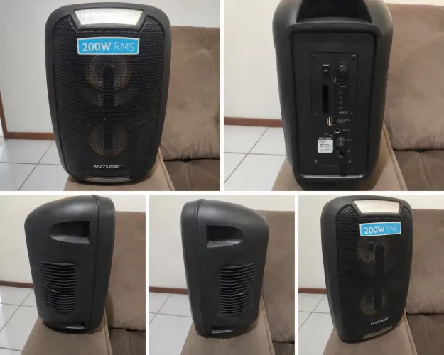 Caixa De Som Multilaser Mini Torre Party Sp336 200w Rms MULTILASEr