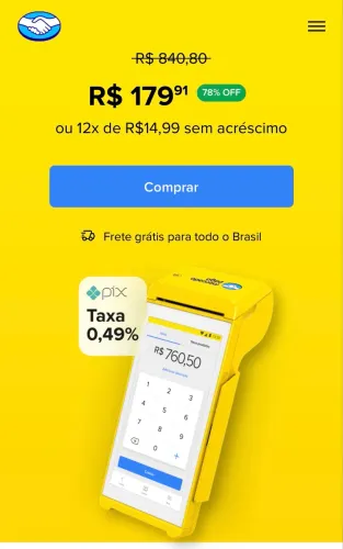 Maquininha de cartão 