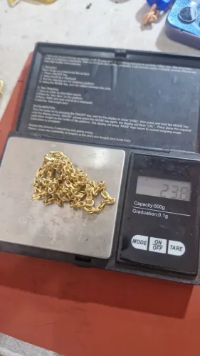 Joias de prata banhada a ouro