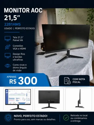 Monitor 21,5" AOC