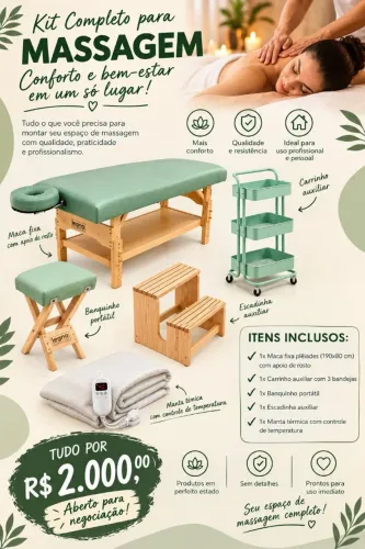 Maca para massagem + acessórios