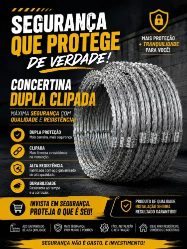 Concertina dupla clipada 