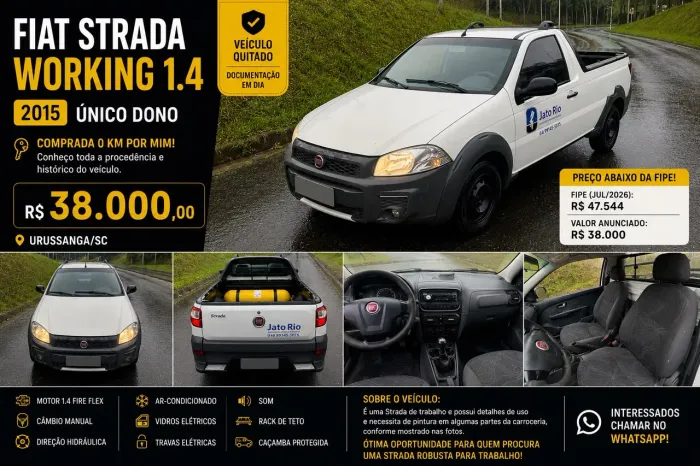 Fiat Strada Working 1.4 MPI Fire Flex 8V CS 2015