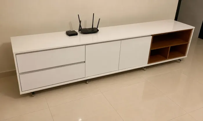 Rack para sala esmaltado - grande - novo - sem avaria