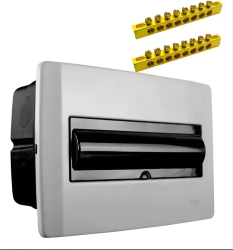 Quadro de disjuntor ilumi 12 - 16/24 din com barramento!