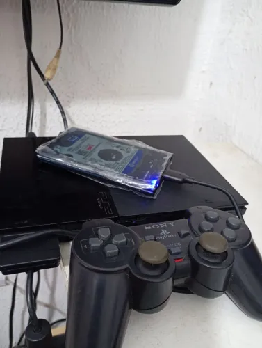 PS2 com jogos 