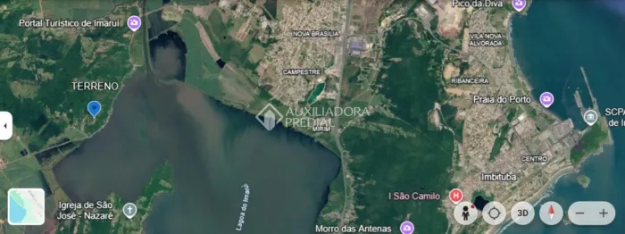 LINDO TERRENO EM IMARUÍ COM 1260m2 12 min. da BR 101 próximo da lagoa de Imaruí