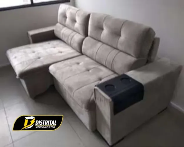 Sofá Cancun 2,30m Retrátil e Reclinável