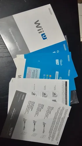 Kit manuais de instruções e panfletos originais Wiiu