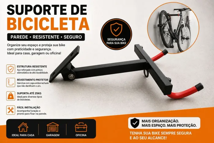 Suporte Bicicleta Horizontal 
