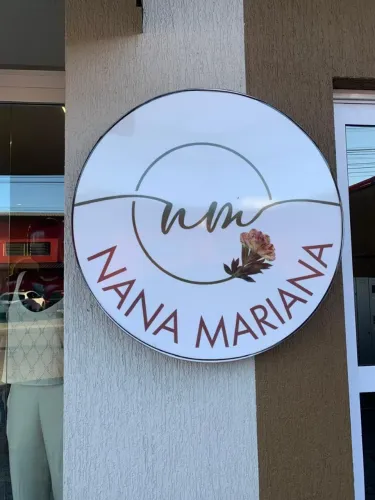 Placa luminosa em acrílico 