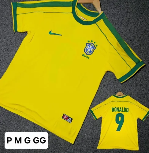 Camisa Seleção Brasileira 1998 Linha Premium 
