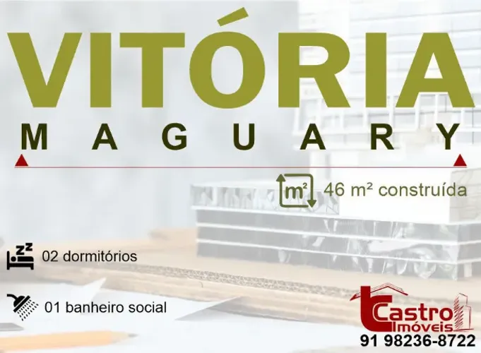 Vendo Apto no Condomínio VIRÓRIA MAGUARY. 2/4. 01 banheiro. 46m². G.A021