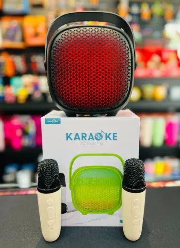Caixa De Som Karaoke 2 Microfones