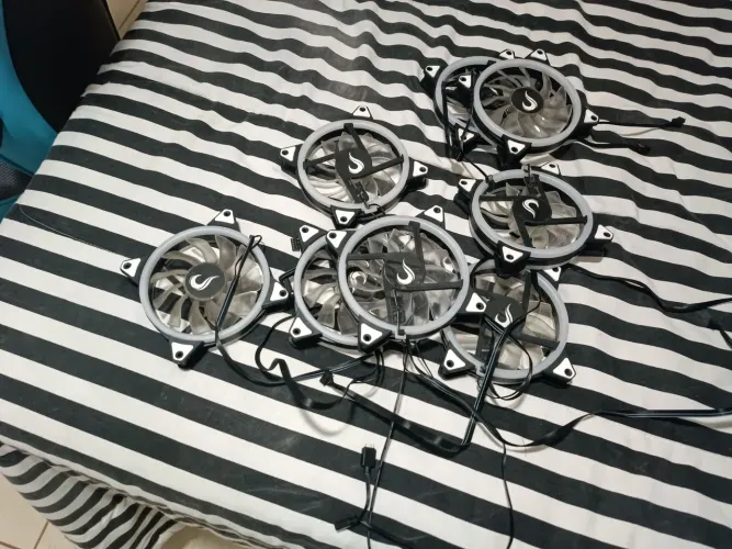 Kit 8 fans risemode, 2 para water cooler