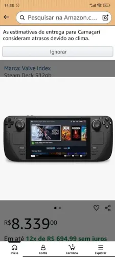 Steam Deck LCD Zerado