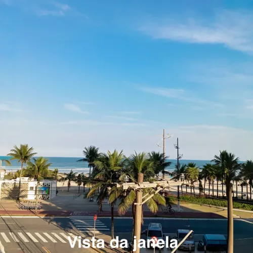 Apartamento vista pro mar - Vila Mirim, Praia Grande