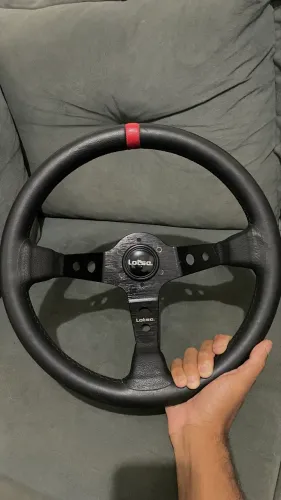 Volante esportivo Lotse Dakar (couro)