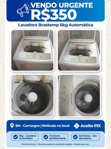 Máquina Brastemp. 