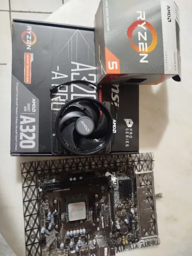 Kit Ryzen 5 4600g+Placa mãe MSI A320M-A PRO