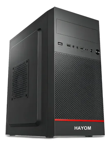 Gabinete Mid Tower Hayom GB1723 Preto Micro-ATX 2 USB 2.0 Office